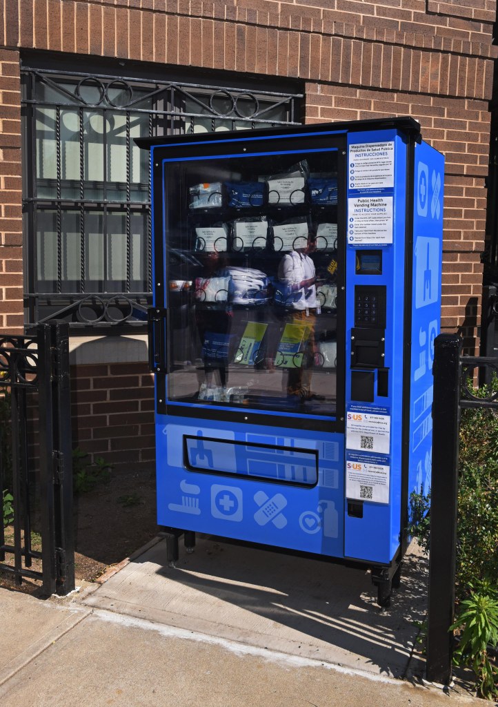 First of four drug vending machines operating around the city.