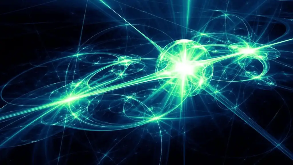 Abstract illustration of particle physics